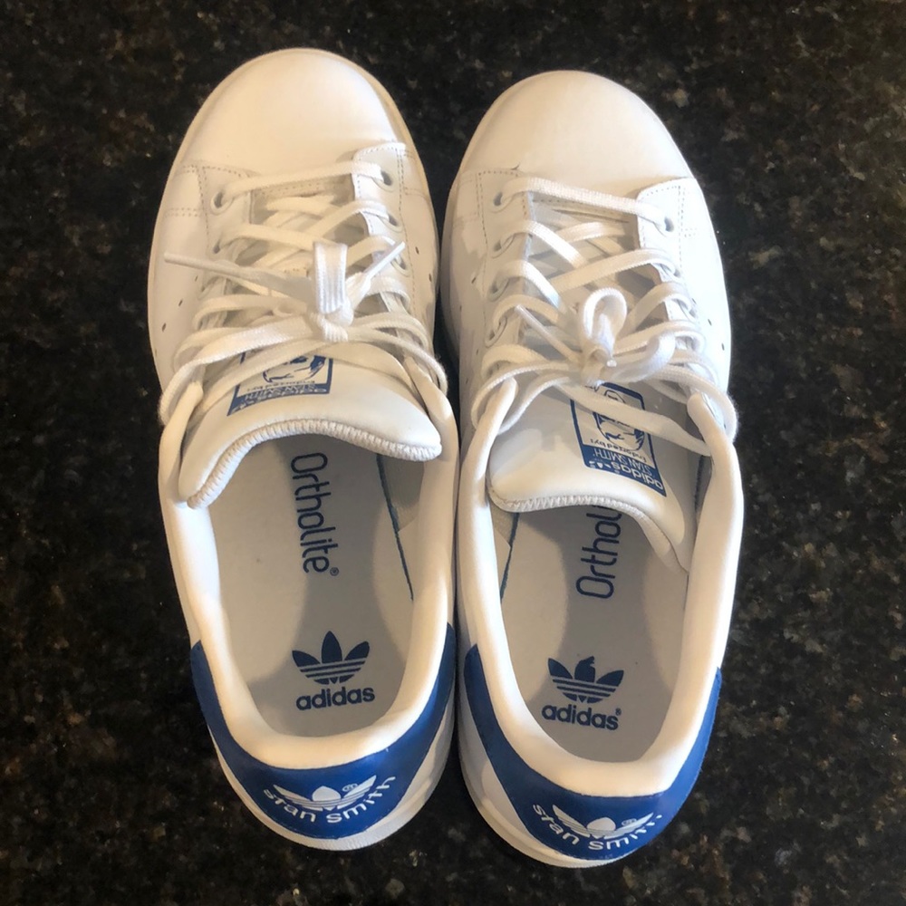 Adidas Stan Smith Originals Cloud White and Navy